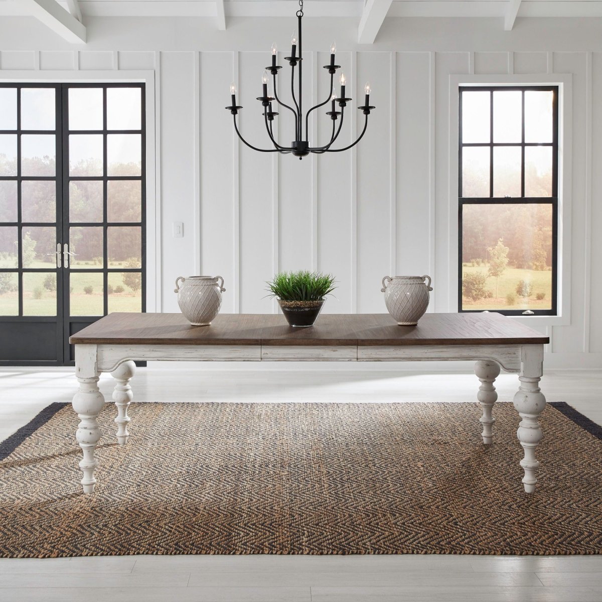 River Place - Rectangular Leg Table - White Dining Tables by Liberty Furniture - Walls Furniture & Mattress