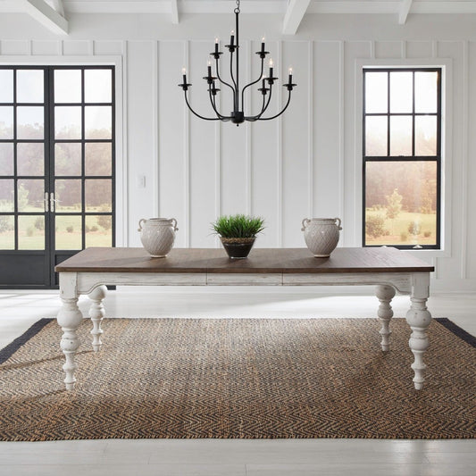 River Place - Rectangular Leg Table - White Dining Tables by Liberty Furniture - Walls Furniture & Mattress