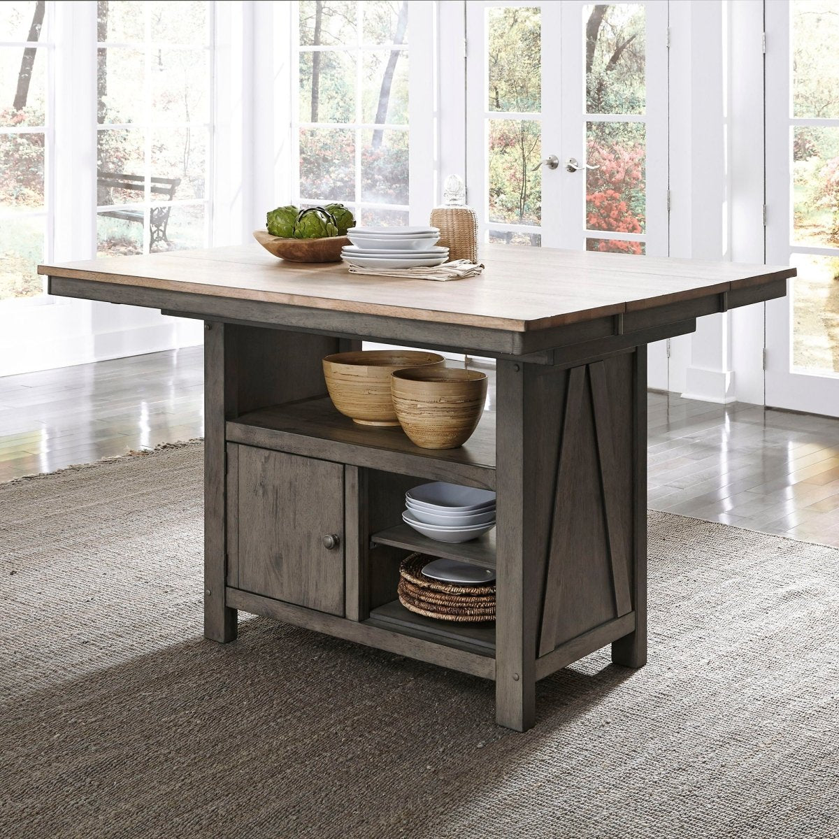 Lindsey Farm - Gathering Table Set 5 Piece Dining Room Sets by Liberty Furniture - Walls Furniture & Mattress