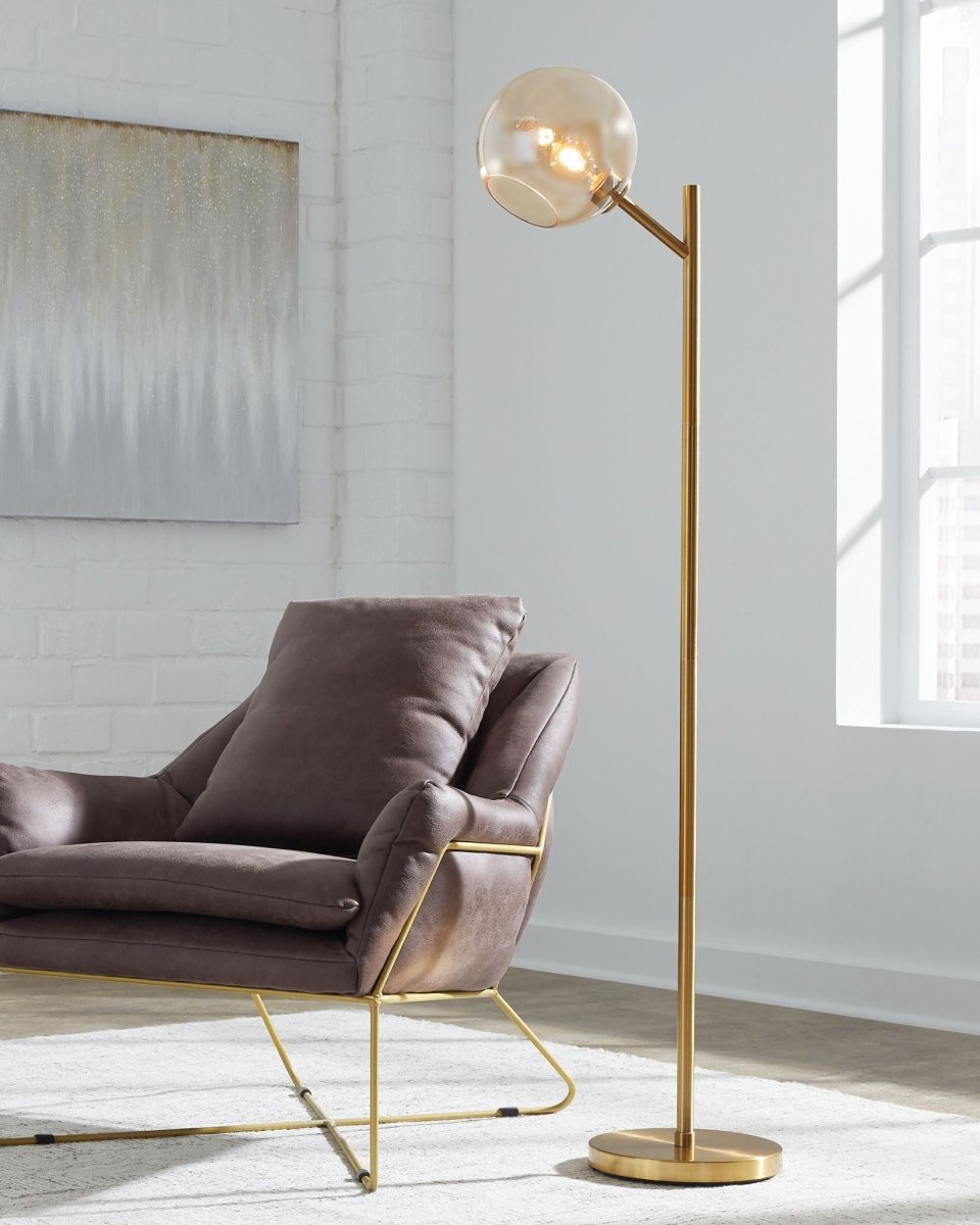 Abanson - Metal Lamp Floor Lamps by Signature Design by Ashley® - Walls Furniture & Mattress