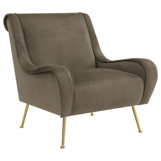 Ricci - Upholstered Saddle Arm Accent Chair Arm Chairs by Coaster Fine Furniture - Walls Furniture & Mattress