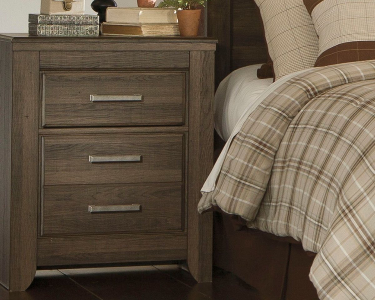 Juararo - Two Drawer Night Stand - Dark Brown Accent Nightstands by Signature Design by Ashley® - Walls Furniture & Mattress