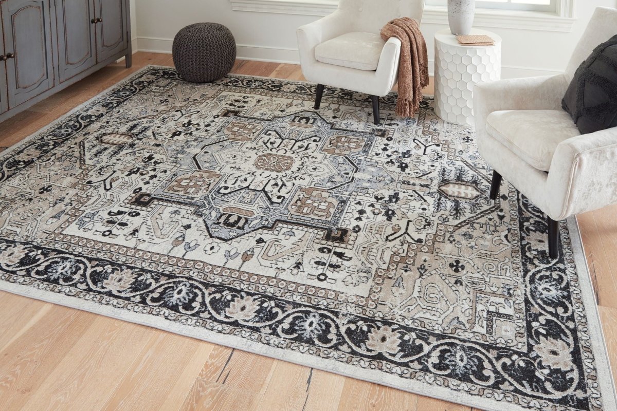 Gregmoore - Area Rug Washable Rugs by Signature Design by Ashley® - Walls Furniture & Mattress
