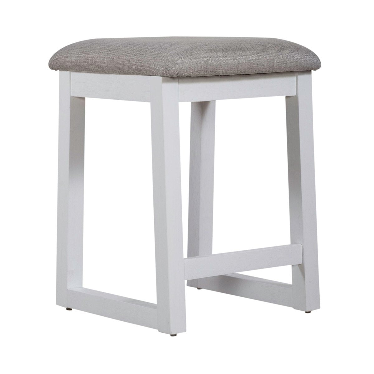 Palmetto Heights - Upholstered Console Stool - White Counter Height (24" - 27") by Liberty Furniture - Walls Furniture & Mattress