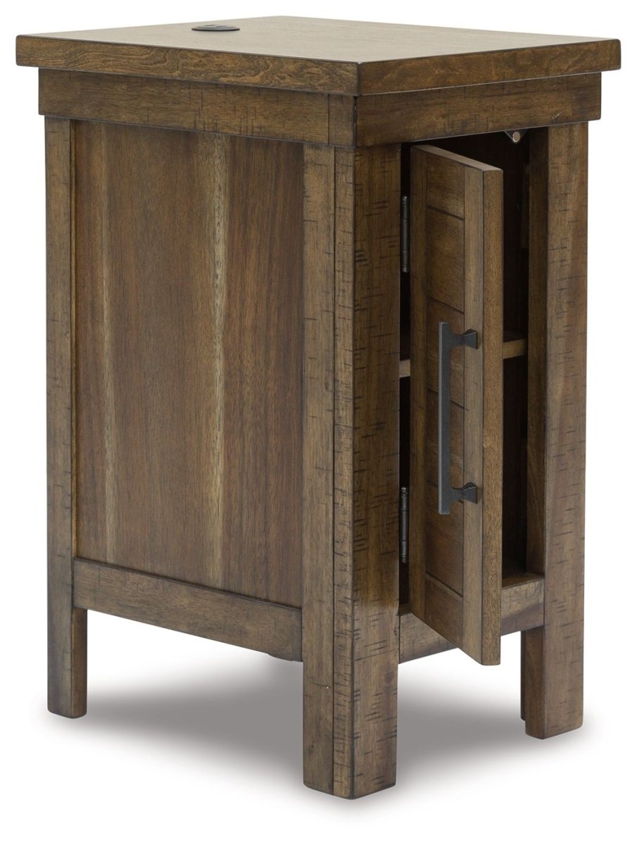 Moriville - Chair Side End Table - Grayish Brown Chair Side Tables by Signature Design by Ashley® - Walls Furniture & Mattress
