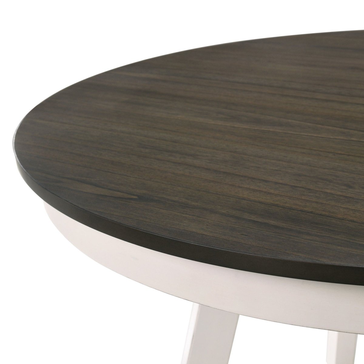 Maisie - Round Table - White / Brown Dining Tables by New Classic - Walls Furniture & Mattress