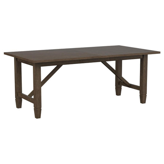 Matisse - Rectangular Wood Dining Table - Dark Brown Dining Tables with Extensions by Coaster Fine Furniture - Walls Furniture & Mattress