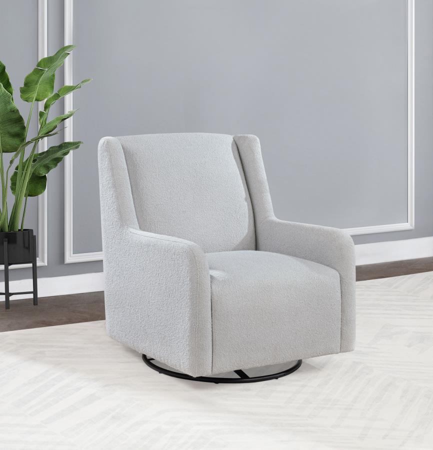 Serra - Boucle Upholstered Swivel Glider Recliner Swivel Glider Chairs by Coaster Fine Furniture - Walls Furniture & Mattress