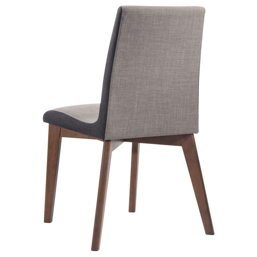 Redbridge - Upholstered Dining Side Chair (Set of 2) - Natural Walnut Chair Sets by CoasterEveryday - Walls Furniture & Mattress