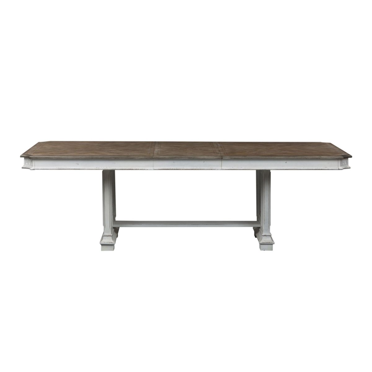 Abbey Park - Trestle Table - White Dining Tables by Liberty Furniture - Walls Furniture & Mattress