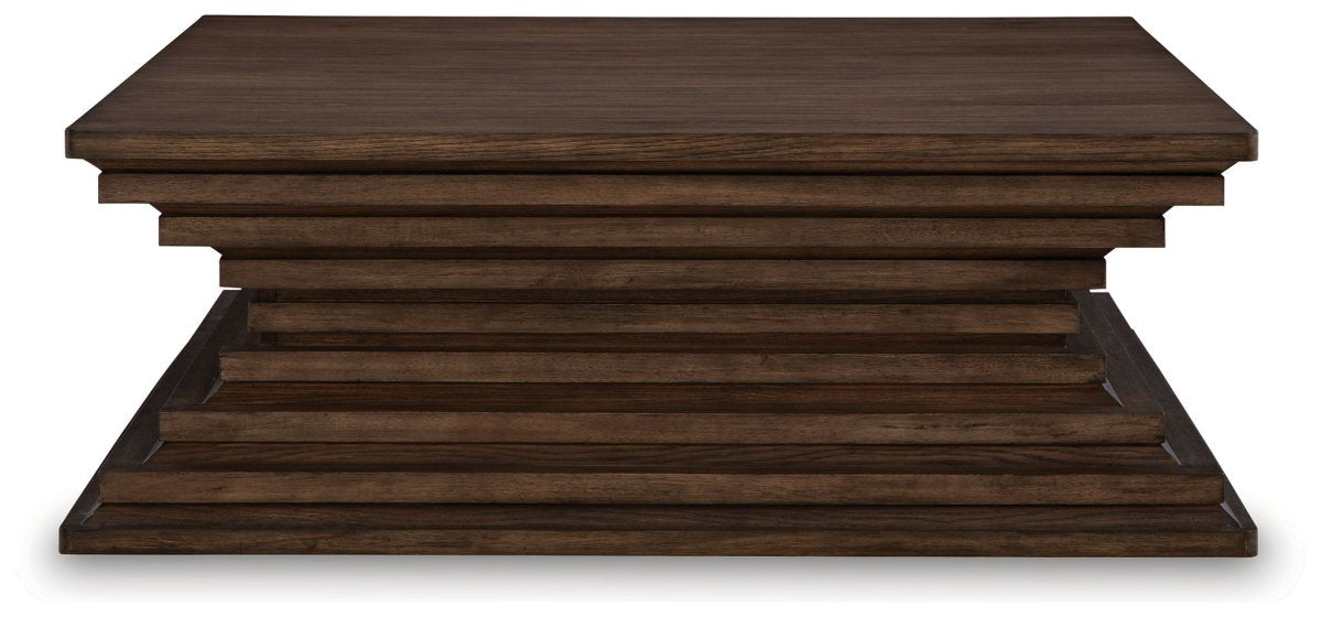 Hannodream - Square Cocktail Table - Warm Brown Cocktail Tables by Signature Design by Ashley® - Walls Furniture & Mattress