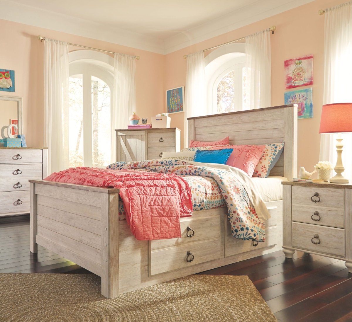 Willowton - Panel Bed Storage Beds by Signature Design by Ashley® - Walls Furniture & Mattress