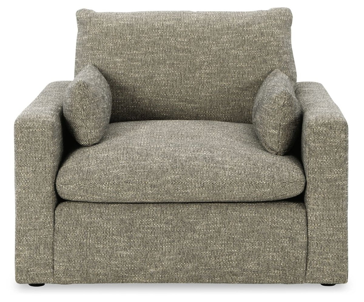 Dramatic - Chair and a Half - Granite Arm Chairs by Benchcraft® - Walls Furniture & Mattress
