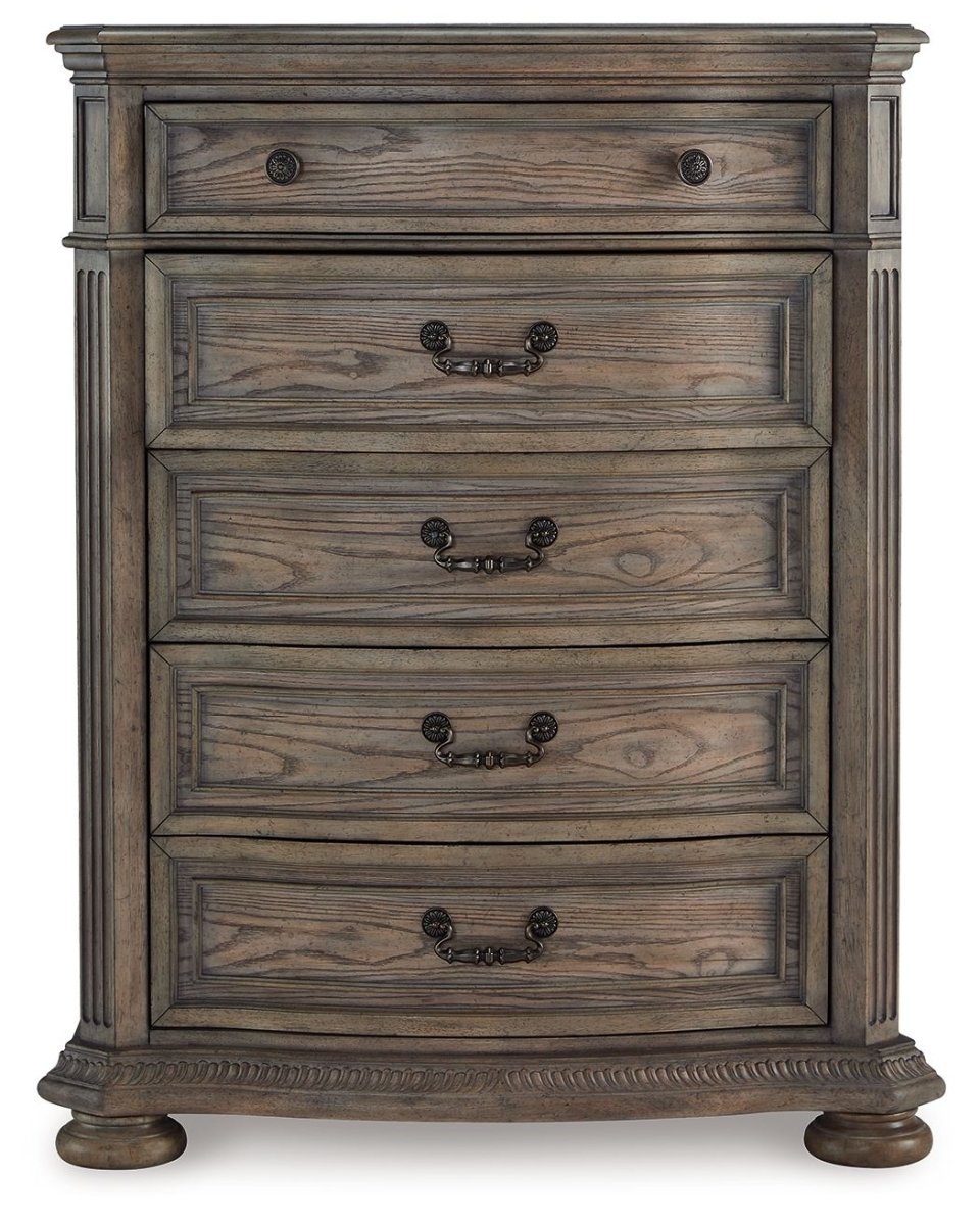 Ardenfield - Five Drawer Chest - Light Brown Accent Chests by Signature Design by Ashley® - Walls Furniture & Mattress