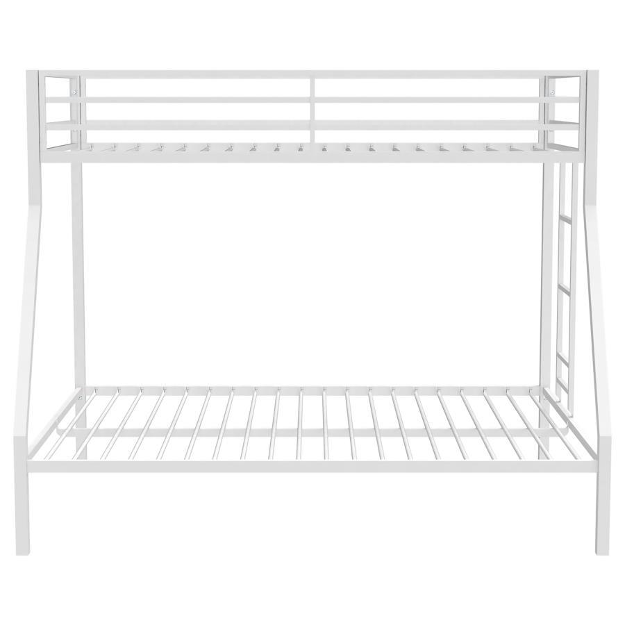 Alevera - Metal Bunk Bed With Ladder Bunk Beds by Coaster Fine Furniture - Walls Furniture & Mattress