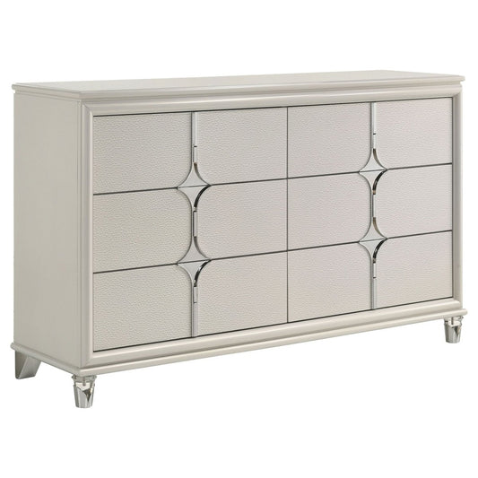 Olivia - 6 - Drawer Dresser Dressers by Coaster Fine Furniture - Walls Furniture & Mattress