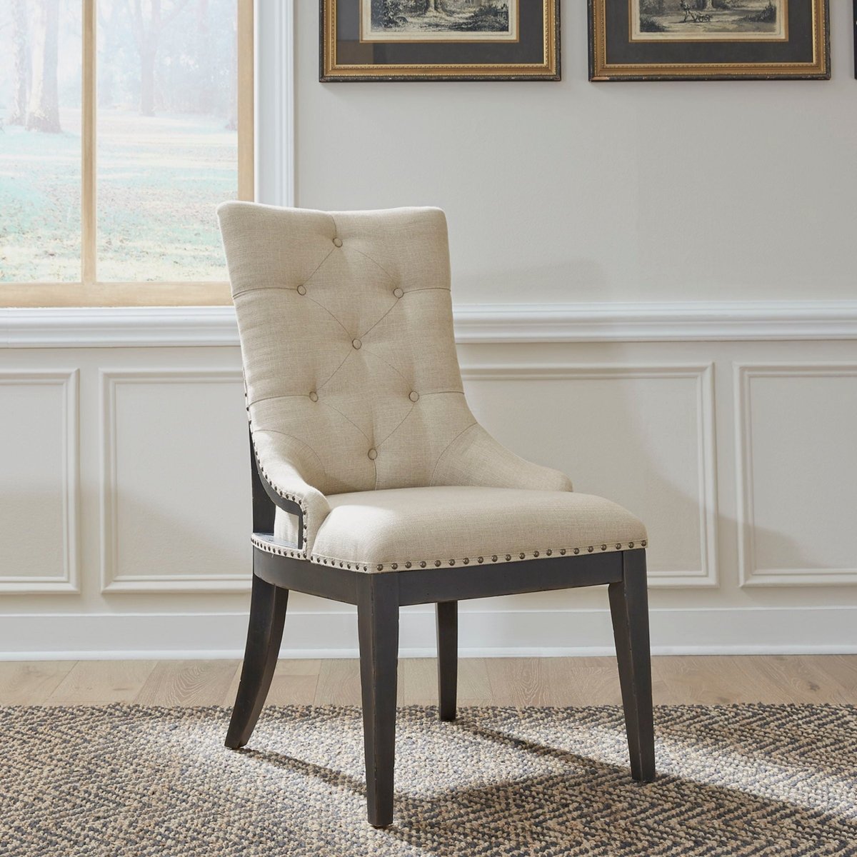 Americana Farmhouse - Upholstered Shelter Side Chair Side Chairs by Liberty Furniture - Walls Furniture & Mattress