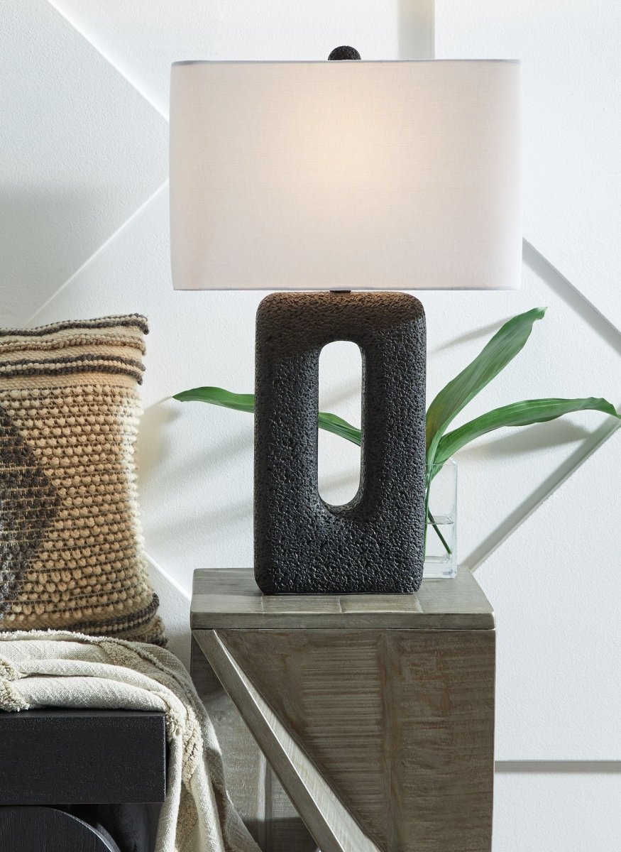 Wimmings - Poly Table Lamp (Set of 2) - Black Table Lamps by Signature Design by Ashley® - Walls Furniture & Mattress