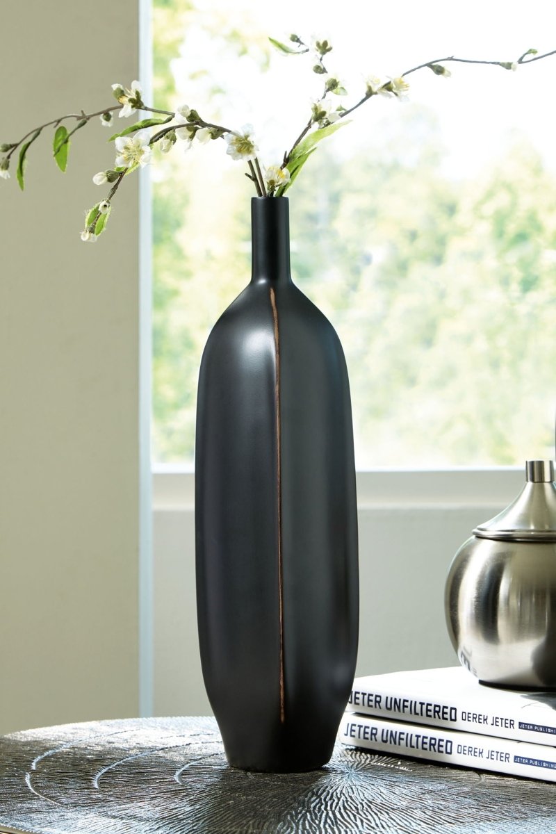 Rhaveney - Vase - Large Vases & Jars by Signature Design by Ashley® - Walls Furniture & Mattress