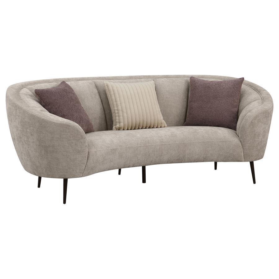 Ellorie - Upholstered Curved Sofa Set Stationary Sofas & Loveseats by Coaster Fine Furniture - Walls Furniture & Mattress