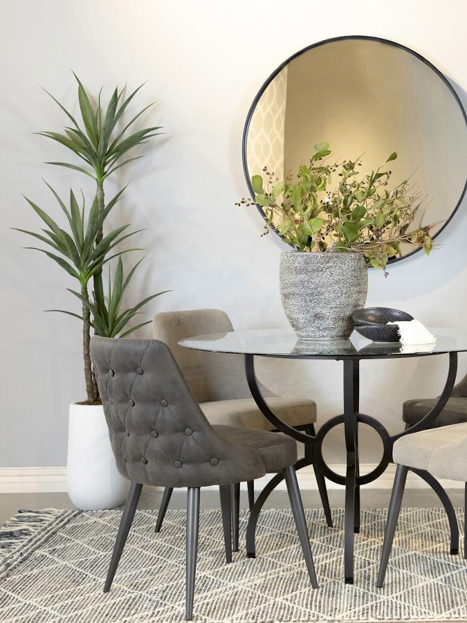 Cosmo - Upholstered Dining Side Chair (Set of 2) Chair Sets by CoasterEveryday - Walls Furniture & Mattress