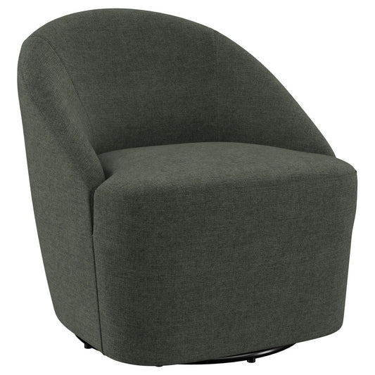 Leon - Upholstered Barrel Accent Swivel Chair Swivel Chairs by Coaster Fine Furniture - Walls Furniture & Mattress
