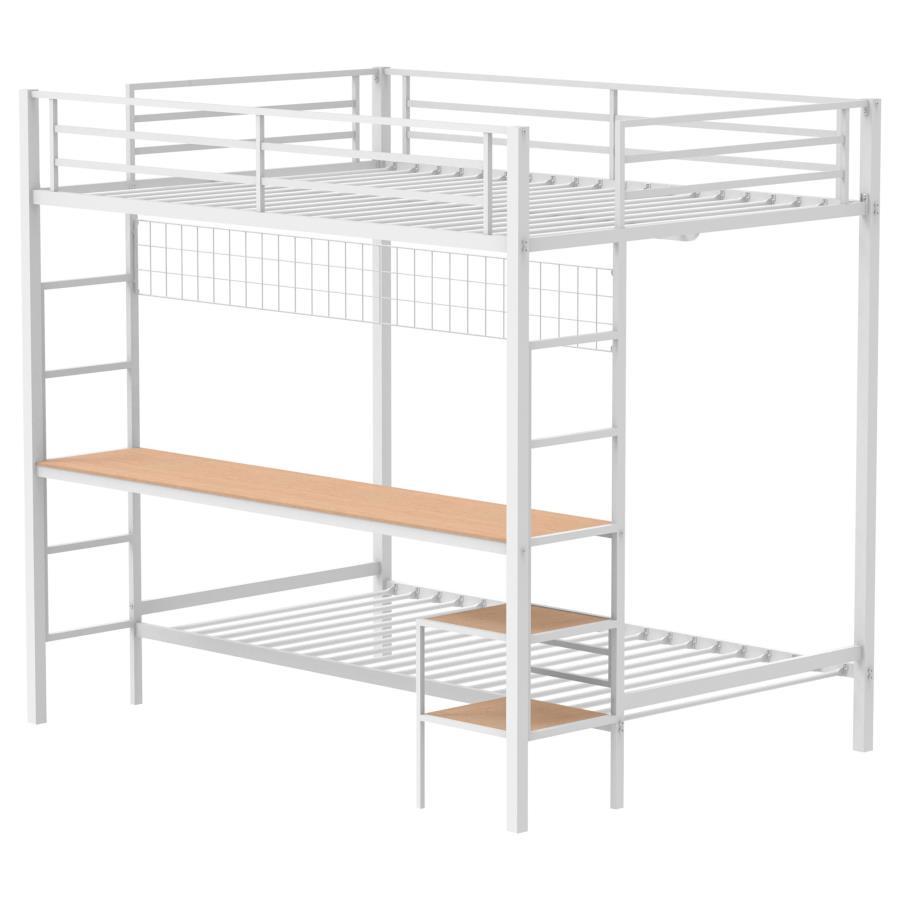Campus - Metal Workstation Bunk Bed Bunk Beds by Coaster Fine Furniture - Walls Furniture & Mattress