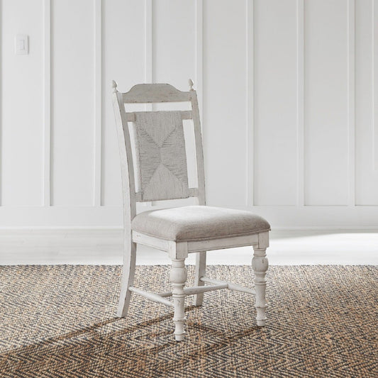 River Place - Panel Back Side Chair (RTA) - White Side Chairs by Liberty Furniture - Walls Furniture & Mattress