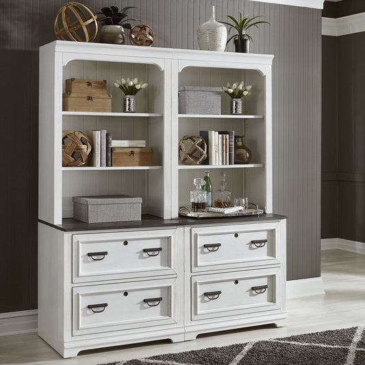 Allyson Park - 2 Piece Home Office Set - White 2 Piece Home Office Sets by Liberty Furniture - Walls Furniture & Mattress