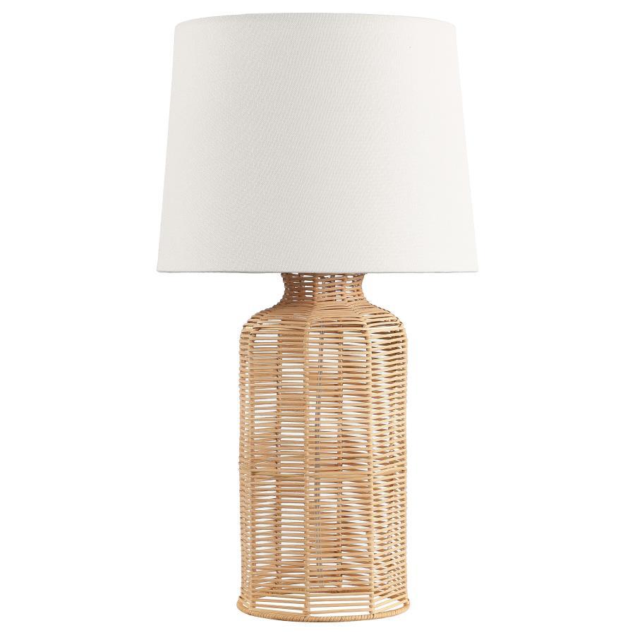 Nairobi - Empire Shade Handwoven Rattan Table Lamp - Natural Table Lamps by Coaster Fine Furniture - Walls Furniture & Mattress