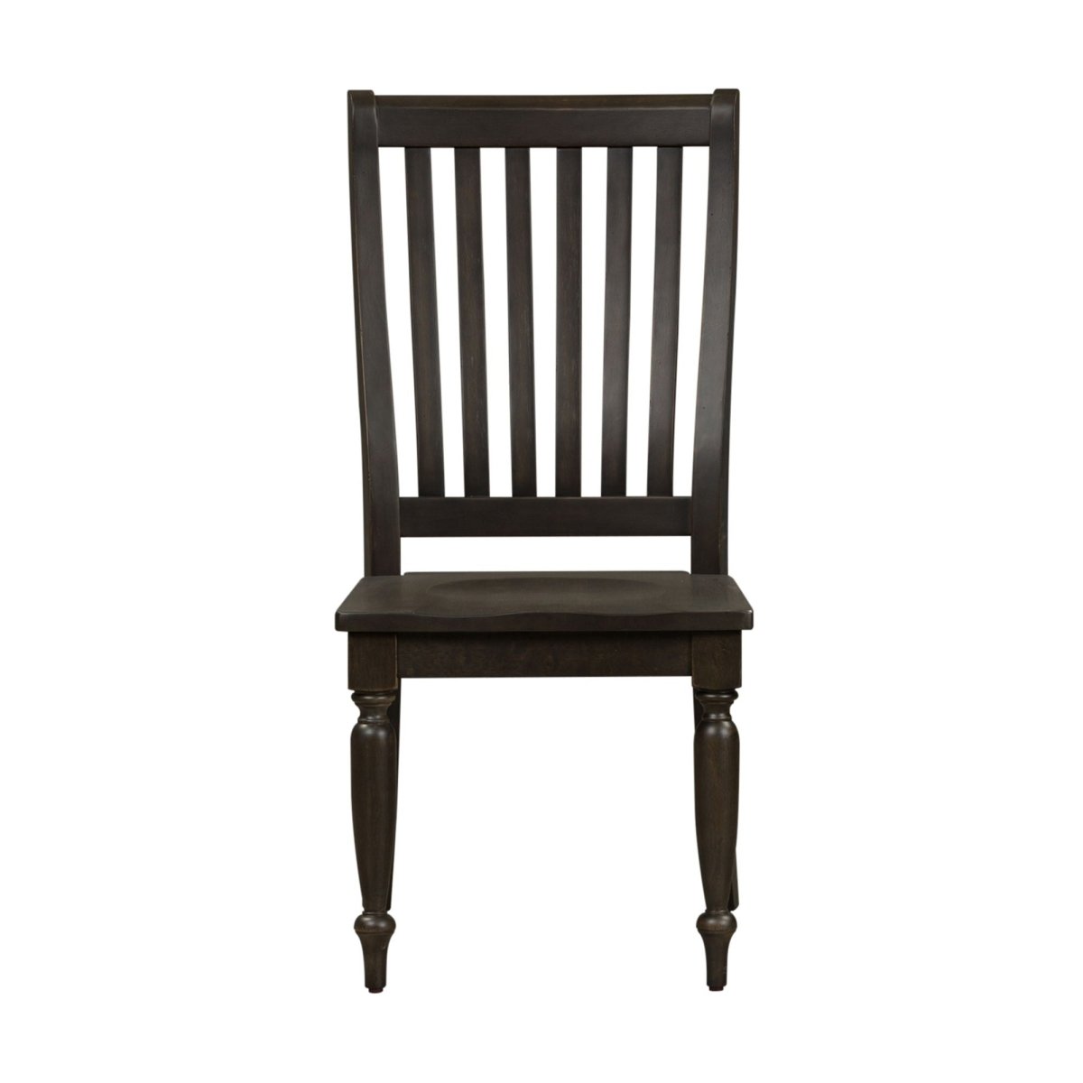 Harvest Home - Slat Back Side Chair - Black Side Chairs by Liberty Furniture - Walls Furniture & Mattress