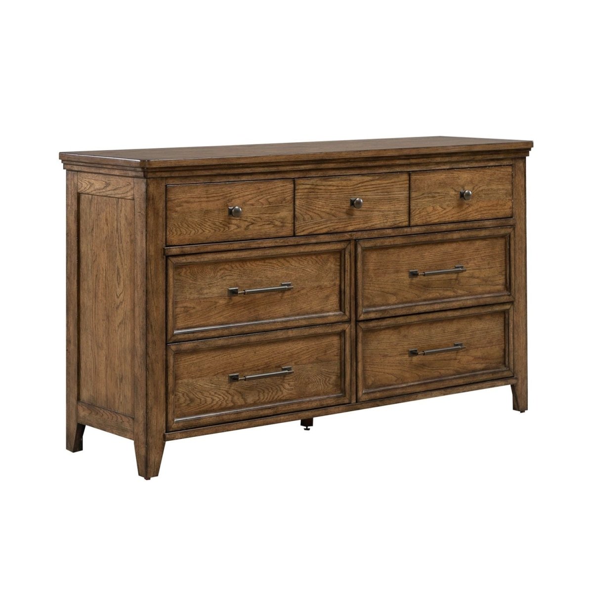 Carolina Park - 7 Drawer Dresser - Brown Dressers by Liberty Furniture - Walls Furniture & Mattress