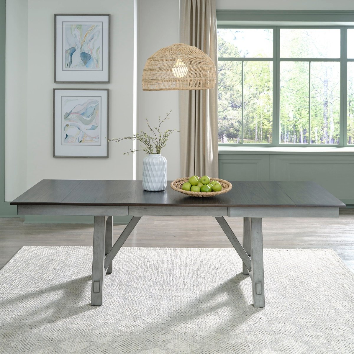 Newport - Trestle Table - Dark Gray Dining Tables by Liberty Furniture - Walls Furniture & Mattress