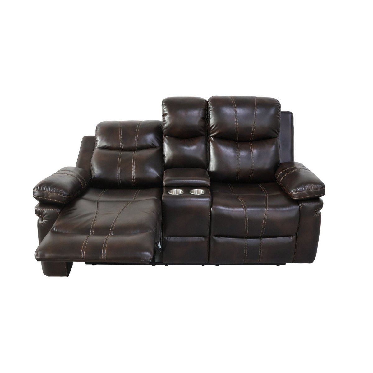 Kellen - Reclining Console Loveseat Reclining Loveseats by New Classic - Walls Furniture & Mattress