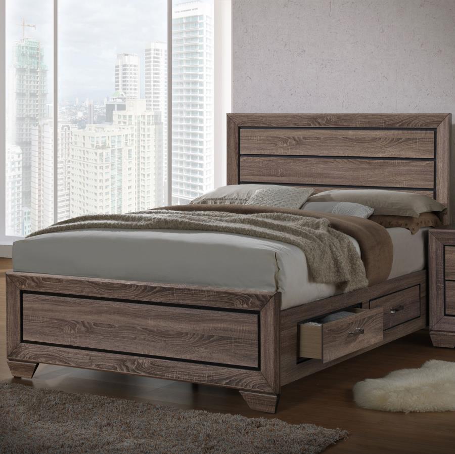 Kauffman - Wood Storage Panel Bed Storage Beds by CoasterEveryday - Walls Furniture & Mattress