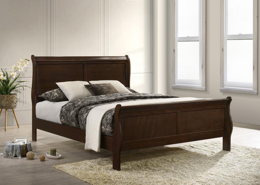 Louis Philippe - Panel Sleigh Bed Sleigh Beds by CoasterEveryday - Walls Furniture & Mattress
