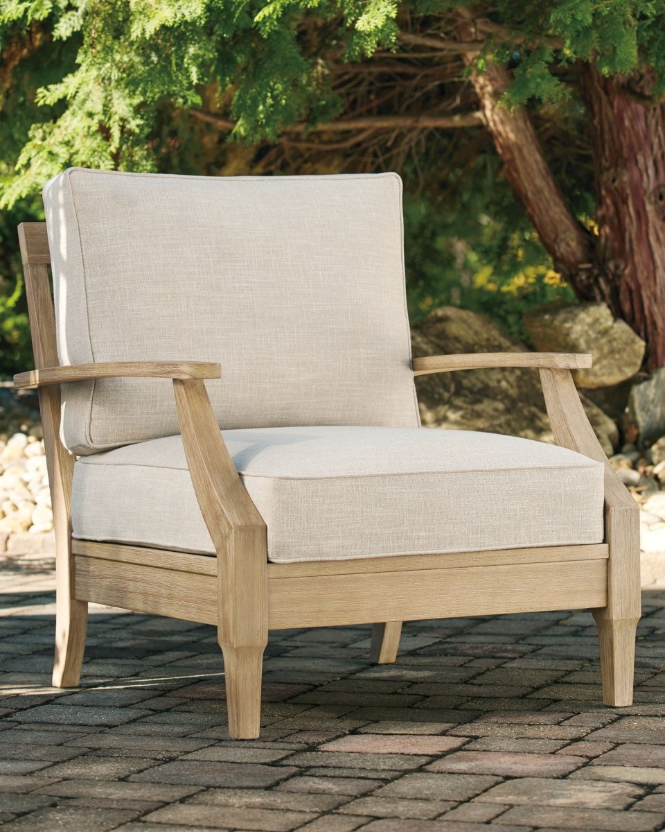Clare View - Lounge Chair w/Cushion - Beige Arm Chairs by Signature Design by Ashley® - Walls Furniture & Mattress
