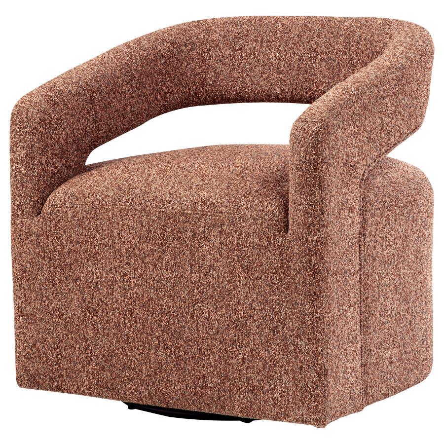 Westhill - Boucle Upholstered Swivel Accent Chair Swivel Chairs by Coaster Fine Furniture - Walls Furniture & Mattress