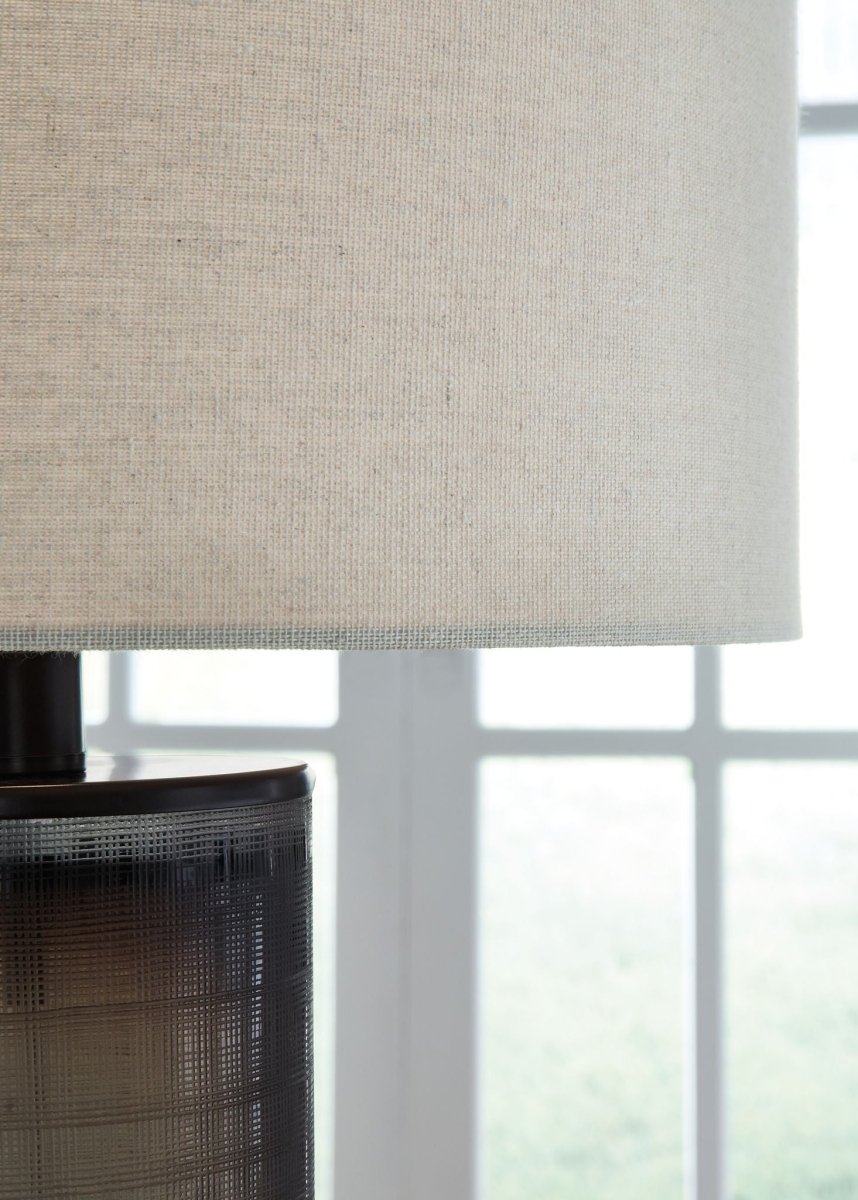 Dingerly - Glass Table Lamp - Brown Table Lamps by Signature Design by Ashley® - Walls Furniture & Mattress
