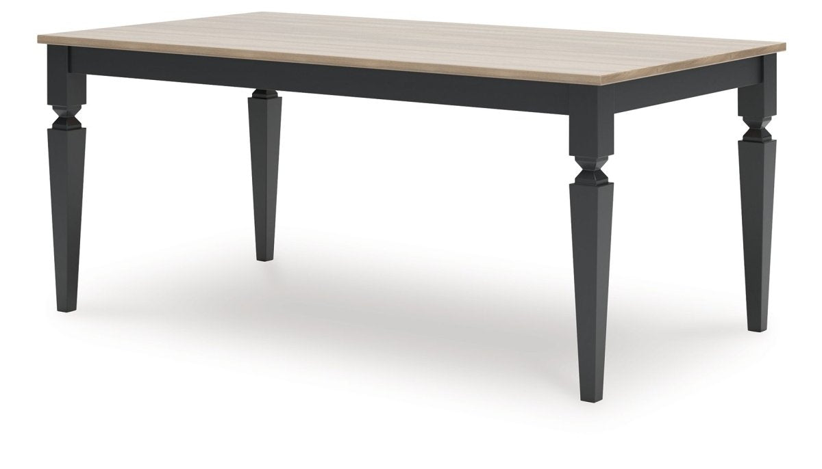 Brenkerton - Rectangular Dining Room Table - Grayish Brown / Black Dining Tables by Signature Design by Ashley® - Walls Furniture & Mattress