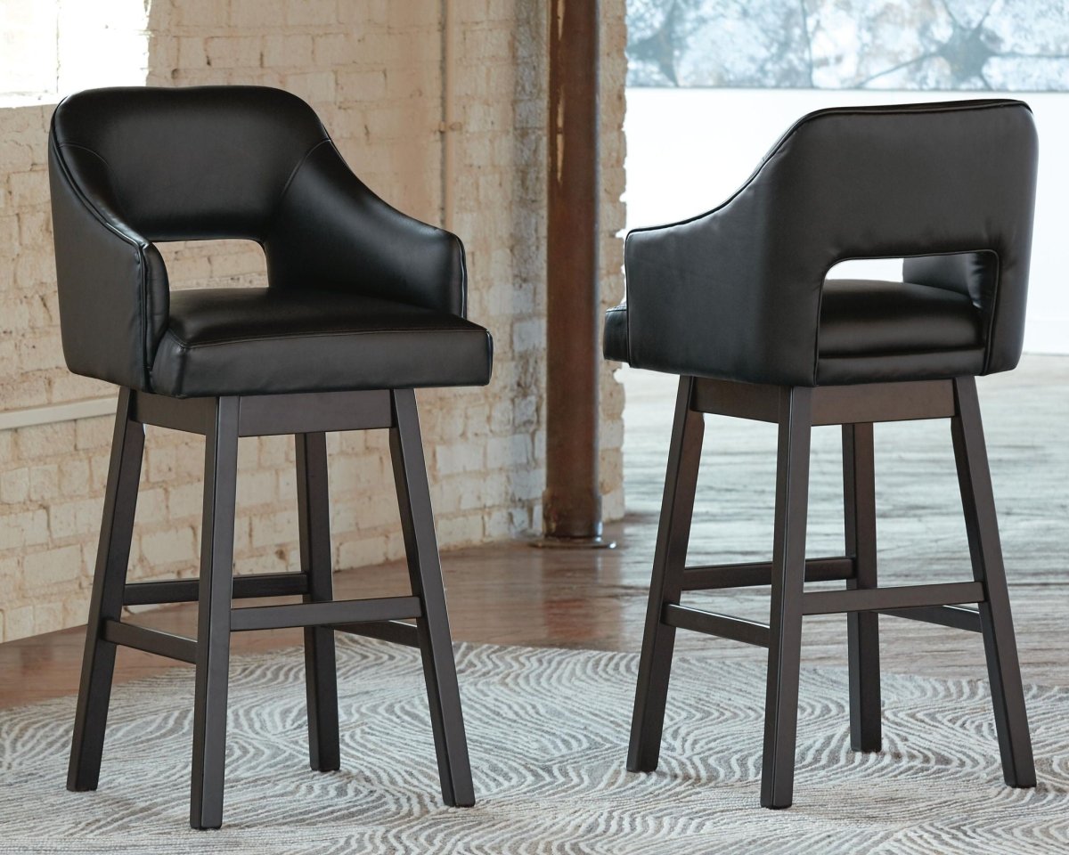 Tallenger - Upholstered Swivel Barstool (Set of 2) Stool Sets by Signature Design by Ashley® - Walls Furniture & Mattress