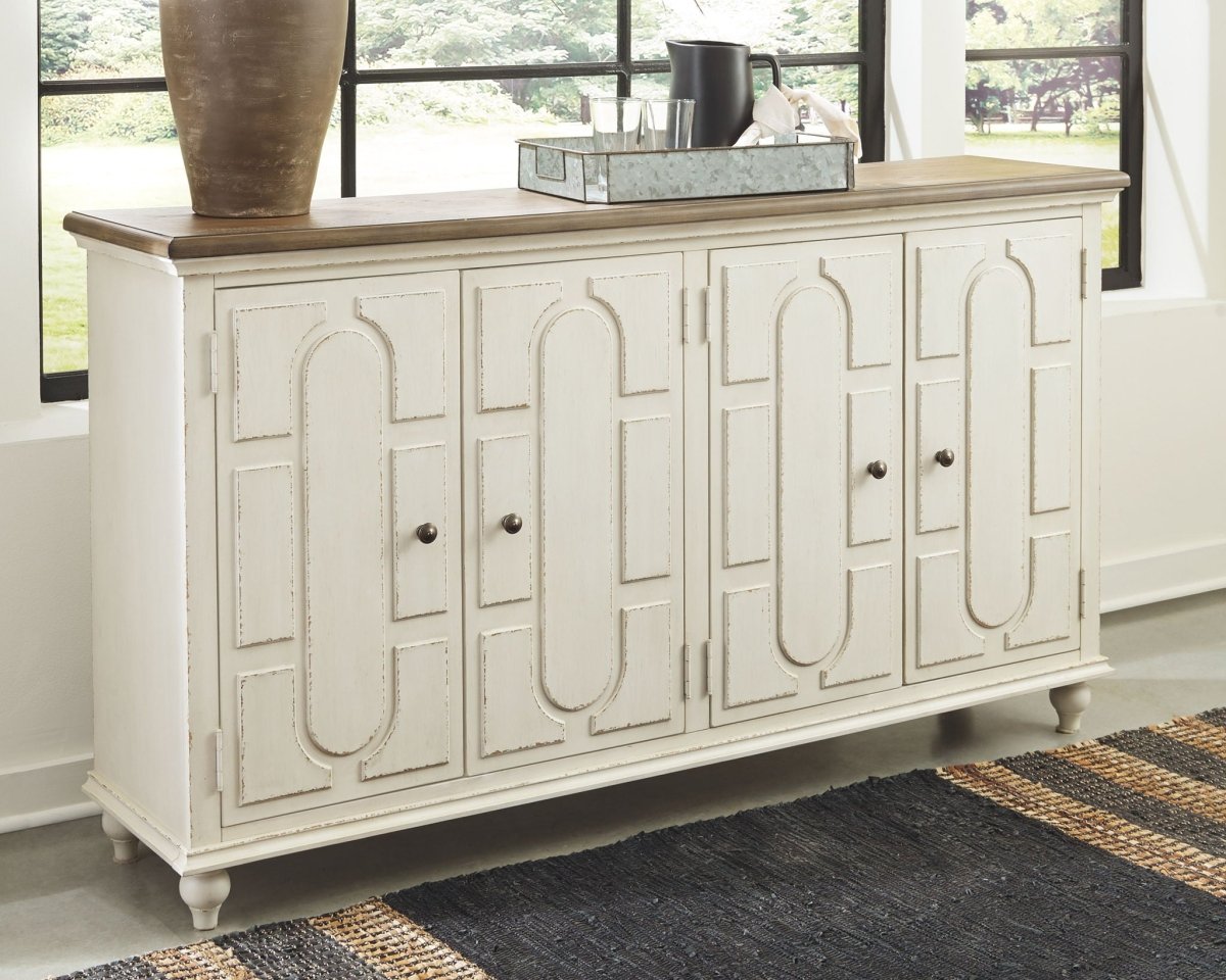 Roranville - Accent Cabinet - Antique White Accent Cabinets by Signature Design by Ashley® - Walls Furniture & Mattress