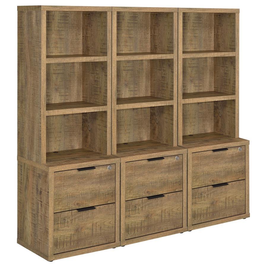 Westpark - 3 Piece Wall Unit Bookcase Set With USB Standard Bookcases by Coaster Fine Furniture - Walls Furniture & Mattress