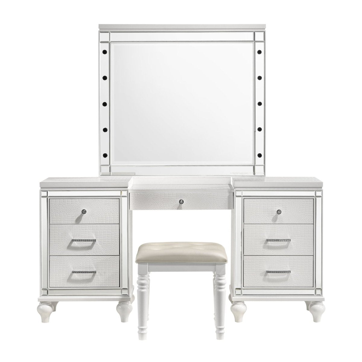 Valentino - Vanity Table Set Vanity Sets by New Classic - Walls Furniture & Mattress