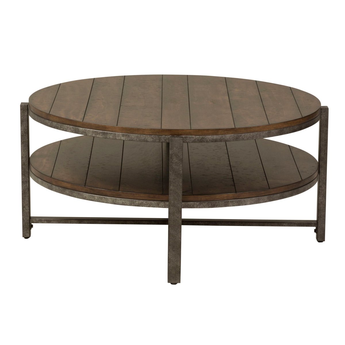 Breckinridge - Round Cocktail Table - Dark Brown Cocktail Tables by Liberty Furniture - Walls Furniture & Mattress