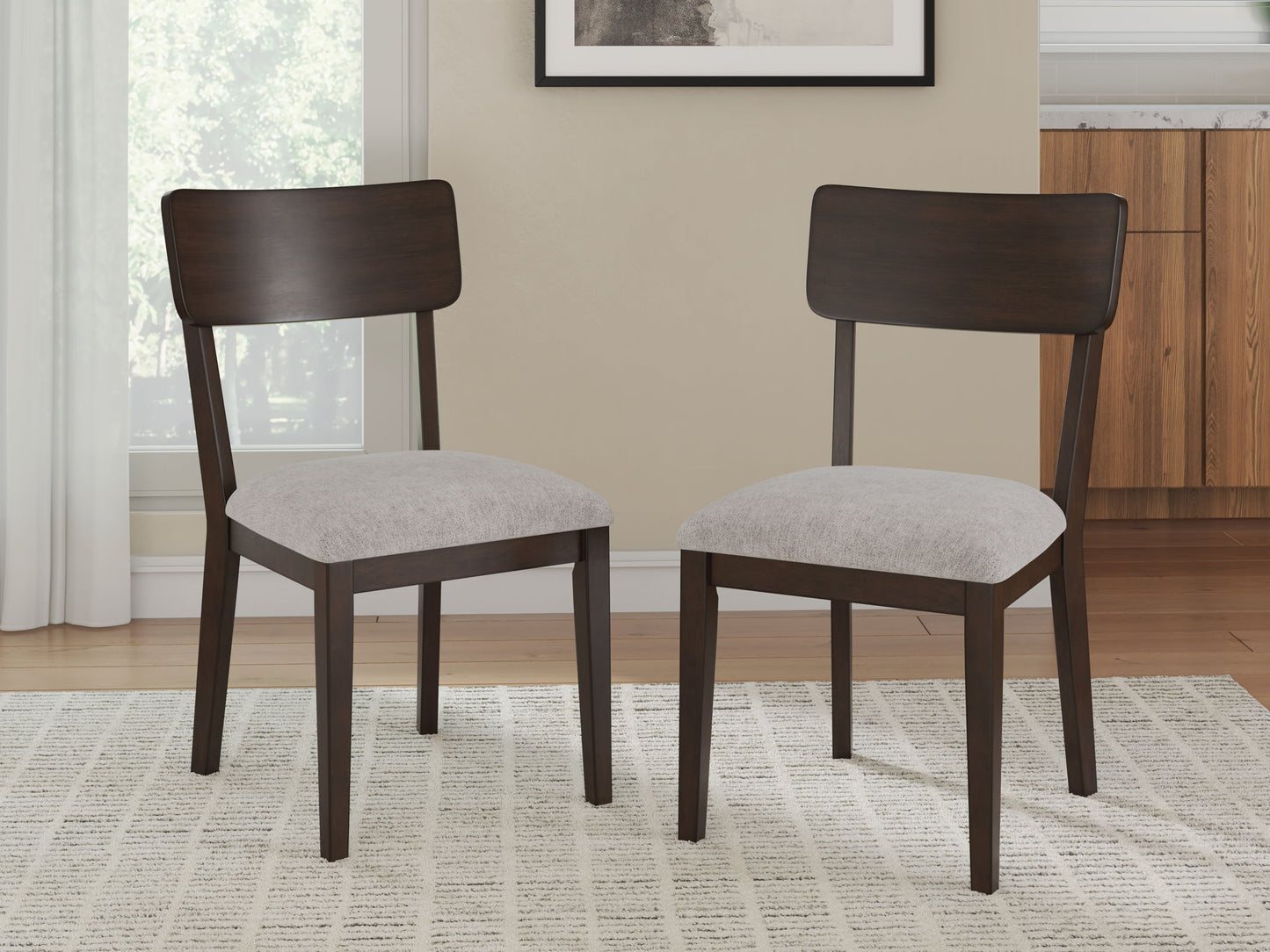 Mallenette - Dining Upholstered Side Chair (Set of 2) - Merlot