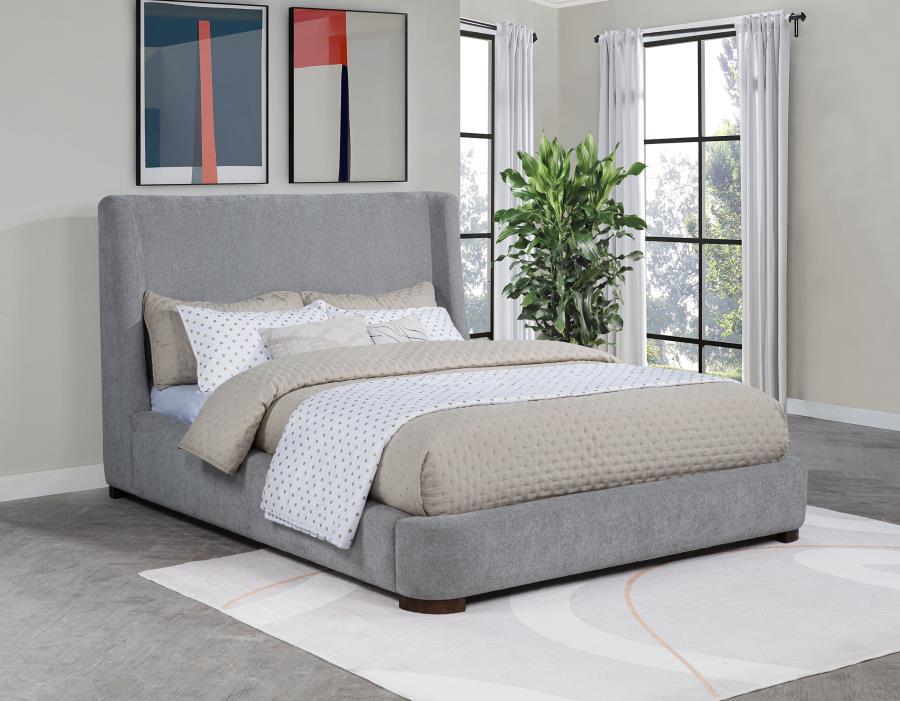 Rennes - Upholstered Wingback Platform Bed Upholstered Beds by Coaster Fine Furniture - Walls Furniture & Mattress