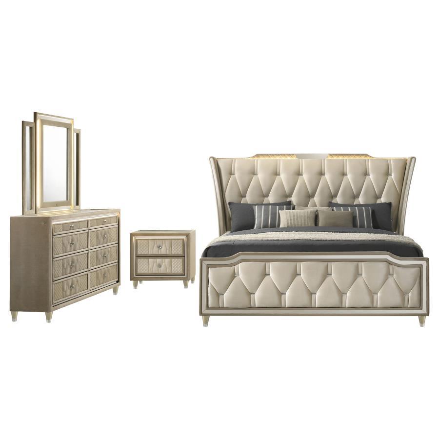 Lorient - Bedroom Set 4 Piece Bedroom Sets by Coaster Fine Furniture - Walls Furniture & Mattress