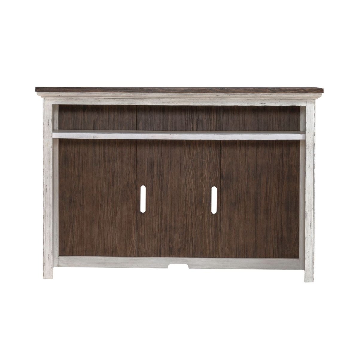 River Place - Entertainment Hutch - White Hutches by Liberty Furniture - Walls Furniture & Mattress