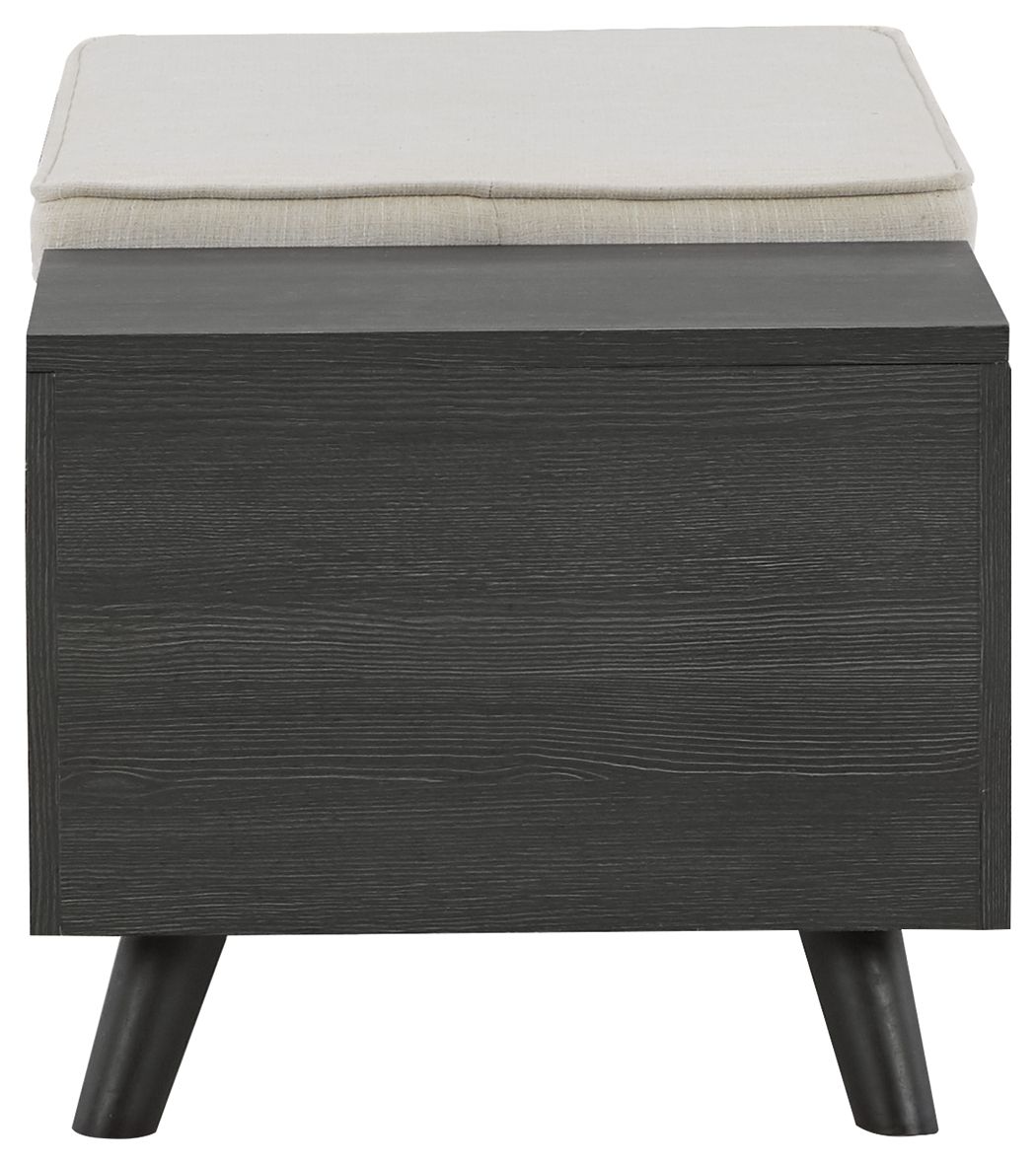 Yarlow - Storage Bench - Dark Gray Storage Benches by Signature Design by Ashley® - Walls Furniture & Mattress